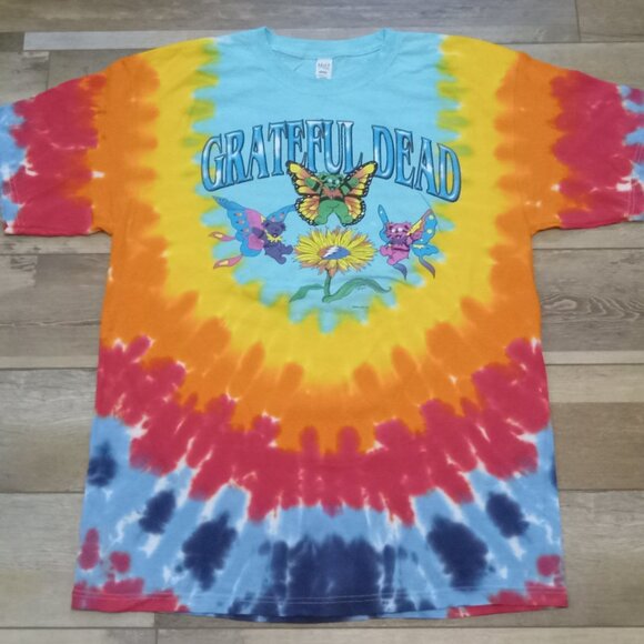Grateful Dead Butterfly Bears 2X-Large Tie Dye T-Shirt - Picture 1 of 4